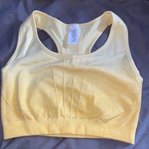 Aybl Yellow ombré sports bra